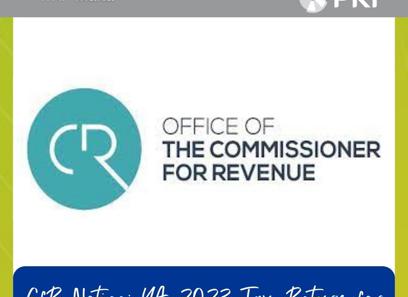 CfR Notice: YA 2023 Tax Return for Fiscal Units