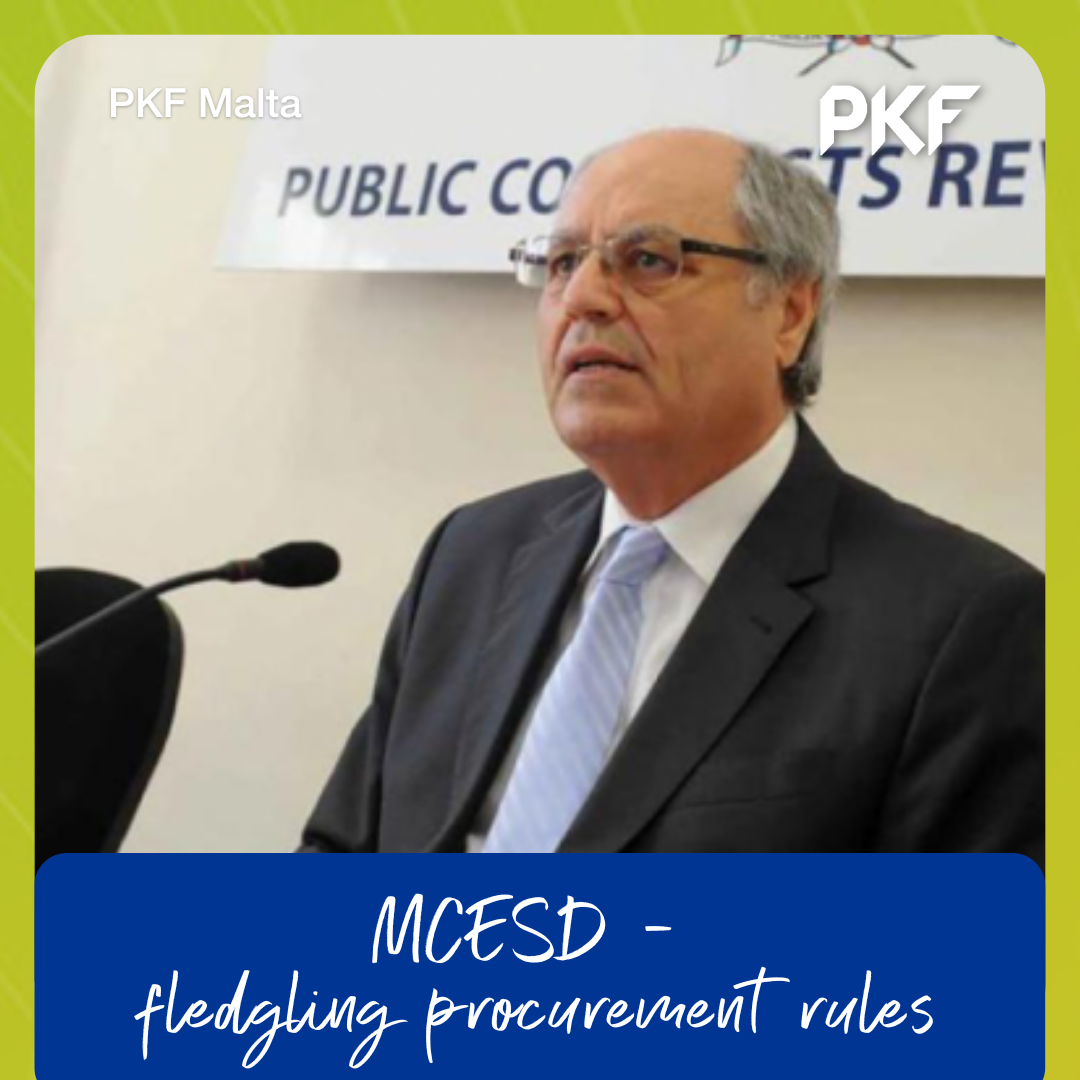 MCESD - fledgling procurement rules
