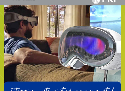 Stepping into virtual or augmented reality