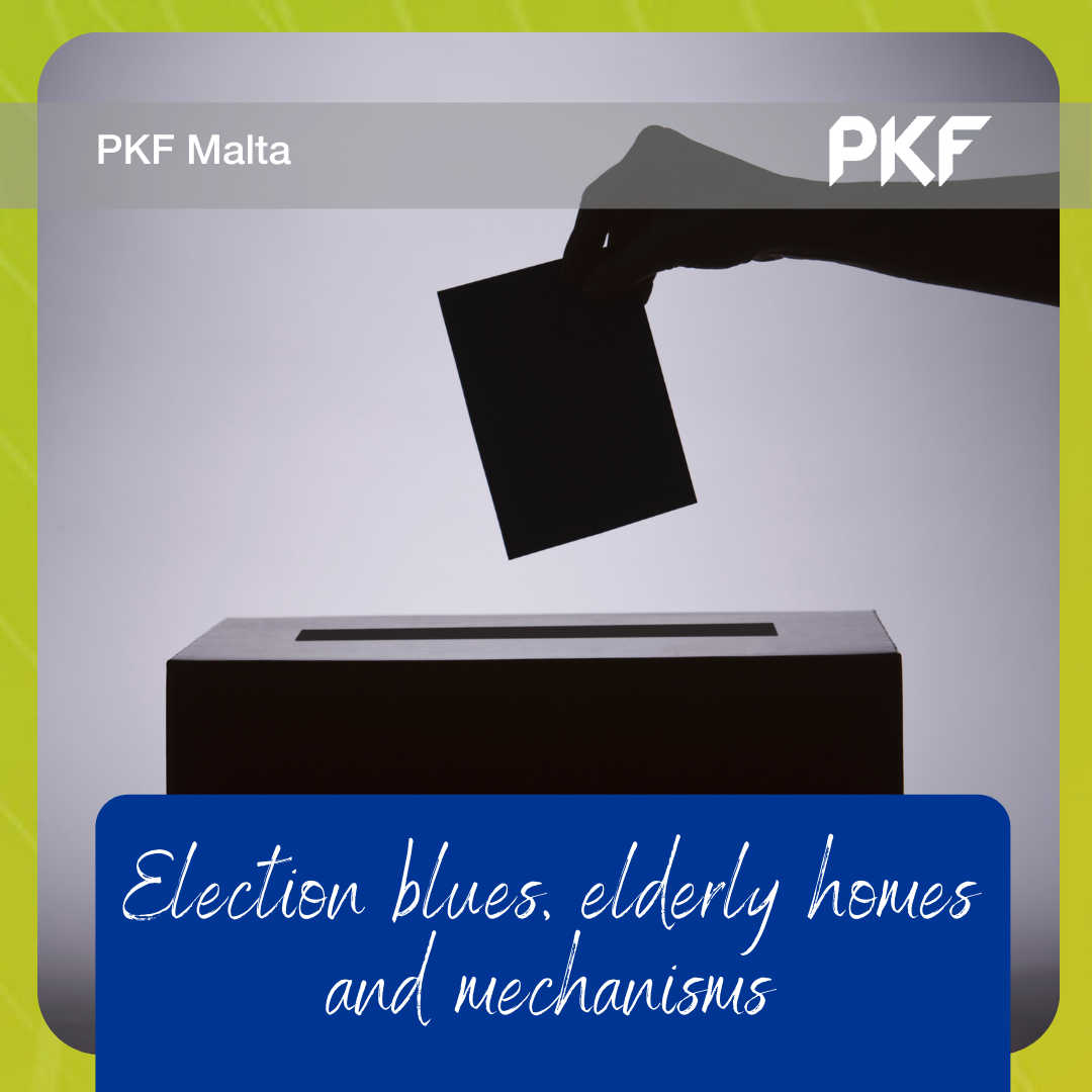 Election blues, elderly homes and mechanisms
