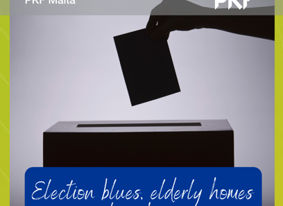 Election blues, elderly homes and mechanisms
